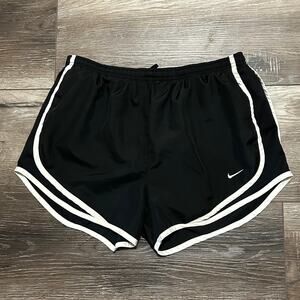 Nike Tempo Running Shorts Womens Medium Black White Lined Dri-FIT